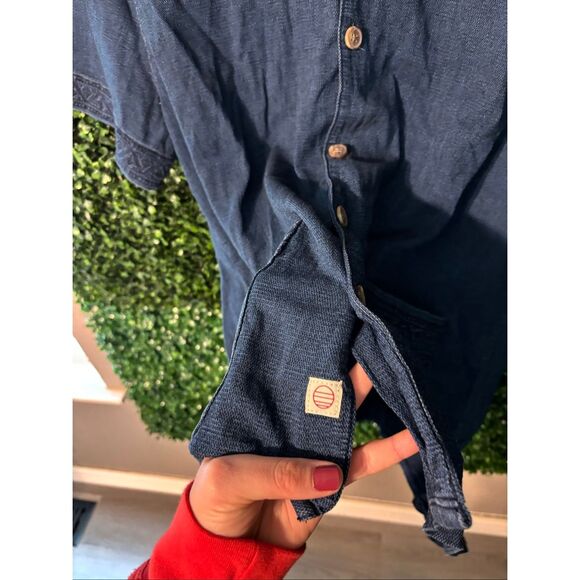 Marine Layer Archive Button Front Camp Shirt Size Large - Picture 3 of 5